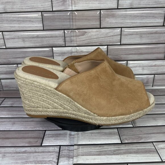 Cole Haan Women's Pecan Suede CloudFeel SouthCrest Mule Shoe Size 9.5-NEW - Picture 1 of 9